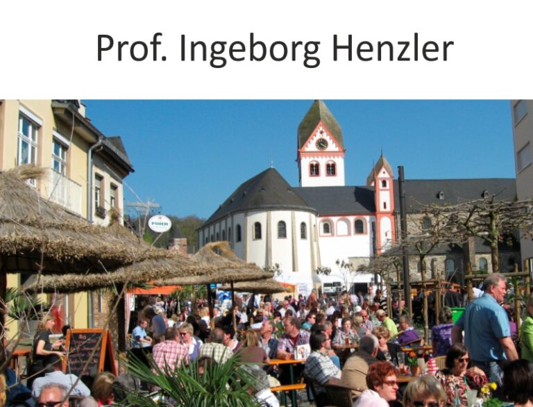 Mehr über den Artikel erfahren Prof. Ingeborg Henzler